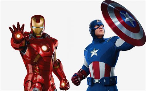 Download Wallpaper 1920x1200 The Avengers Iron Man Captain America Hd