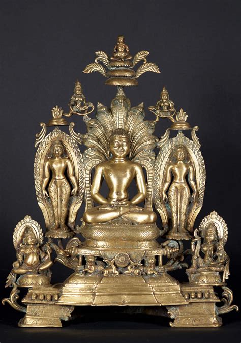 Jain Masterpiece Tri Tirthankara Statue 20 3b38 Hindu Gods