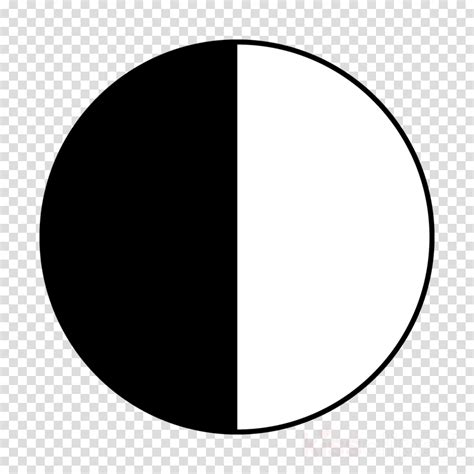 Black And White Half Circle Clipart Semicircle Computer Circle With