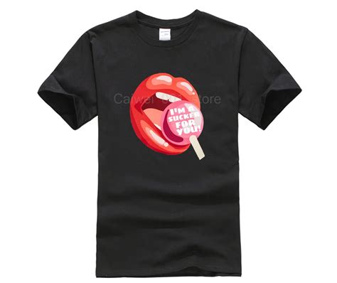 Hot Mens Fun Casual Print T Shirt Im A Sucker For You T Shirt For