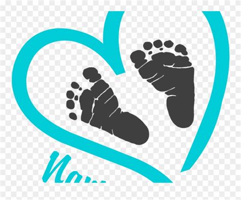 Free Baby Winsome Ideas Heart With Baby Footprints Clipart 407821