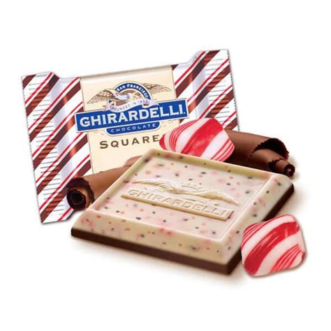 Ghirardelli Dark Chocolate Peppermint Squares 7 Ounce Bag Candy