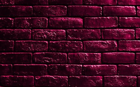 Download Wallpapers Purple Brickwall 4k Purple Bricks Bricks