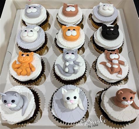 Cat Cupcakes Animal Cakes Cat Cake Cat Cake Topper