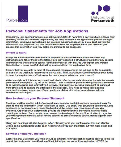 Sample iii of job application letter. FREE 27+ Statement Formats & Samples in PDF