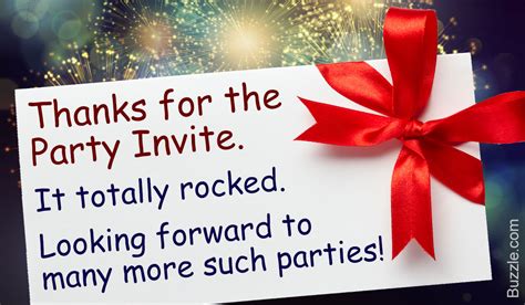 I know you couldn't be here, but your presence was felt thorough the message you sent me. Make Your Guests Happy With Purely Unique Party Thank You ...