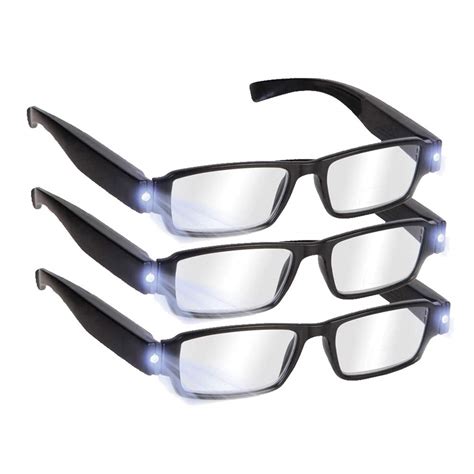 Reading Glasses With Light Bright Led Readers With Lights Reading Glasses Lighted Magnifier