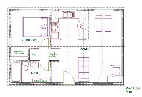 20x30 1 Story Cottage Plans 20x30 House Plans House Plan With Loft