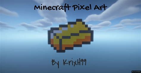 Minecraft Pixel Art Gold Ingot By Krixh99 Schematic Minecraft Map