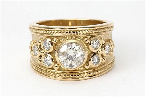 A Unique Bespoke Diamond Ring Crafted In 18ct Yellow Gold Steven