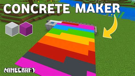 Easiest Concrete Maker Farm In Minecraft 119mcpe Concrete Maker Mcpe