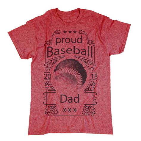 Proud Baseball Dad Shirt Baseball Dad T Shirt Father Etsy