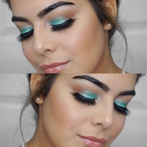 Turquoise Summer Eye Look Using The Jaclyn Hill X Morphe Palette