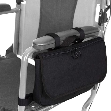 Vive Wheelchair Carry Bag Arm Rest Pouch For Rollator Walkers Power