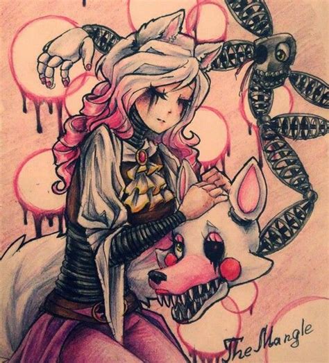 Mangle Fanart Fnaf Drawings Anime Fnaf Fnaf Art