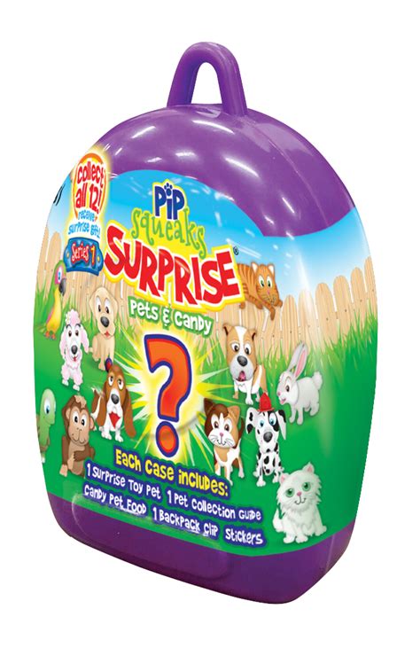 Pip Squeaks Surprise Collectible Surprise Pets And Candy Display Carto