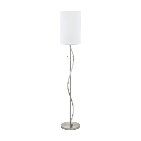 Eglo Lighting 98309 Espartal Led Floor Lamp In Satin Nickel Finish With