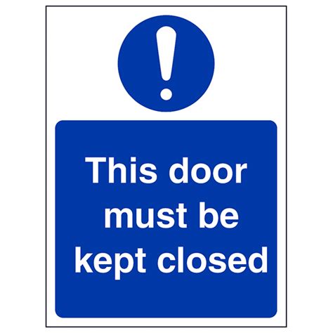 This Door Must Be Kept Closed Portrait Safety Signs 4 Less