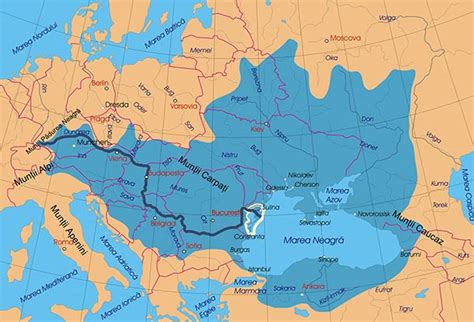 Hidrografia Europei Harta Harta