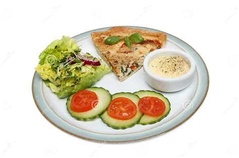 Quiche And Salad Stock Photo Image Of Lettuce Leaf 32575528