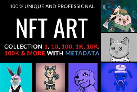 Design And Generate Unique 100 1k 10k Nft Art Collection For Opensea