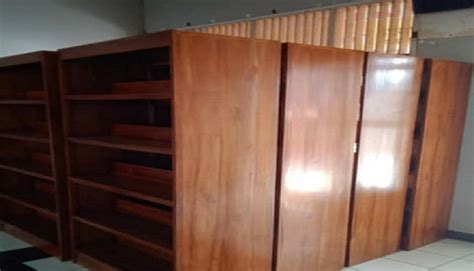 Siplah Rak Perpustakaan 2 Muka Kayu Jati