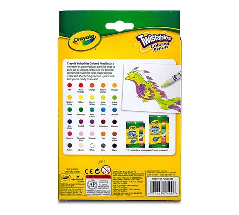 Crayola Twistables Colored Pencils Always Sharp Art Tools For Kids