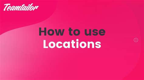 How To Use Locations Youtube