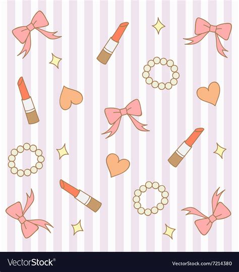 Cute Pink Pastel Girly Background 3 Royalty Free Vector