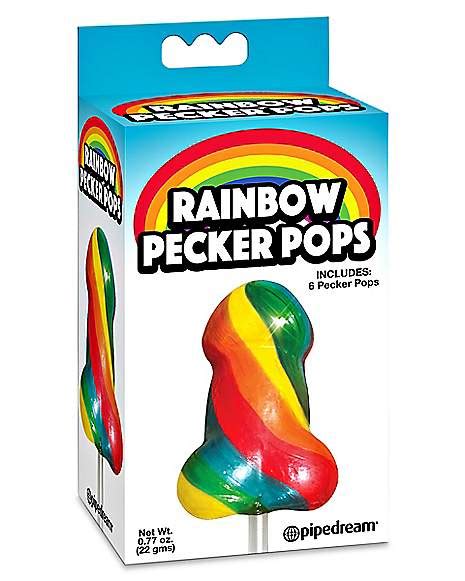 Rainbow Lollipop Penis Candy Spencer S