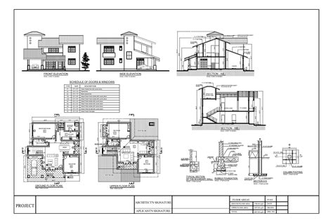 House Plans Sections Elevations Pdf