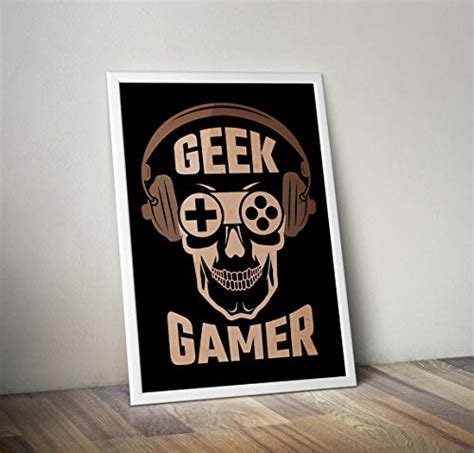 Geek Gamer Print Gaming Poster Gamer Print T For Him