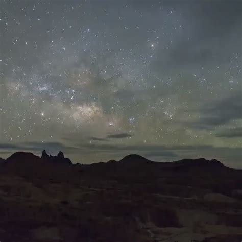 Milky Way In Night Sky Timelapse Big Bend National Park Texas Video