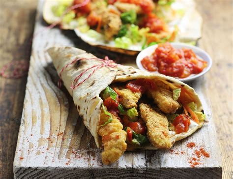 Southern Fried Chicken Wraps With Chilli Jam Abel And Cole