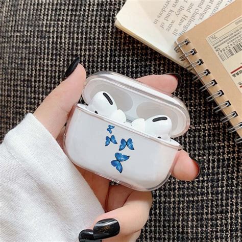 Butterfly Airpods Case Clear Airpod Pro Case Transparent Etsy