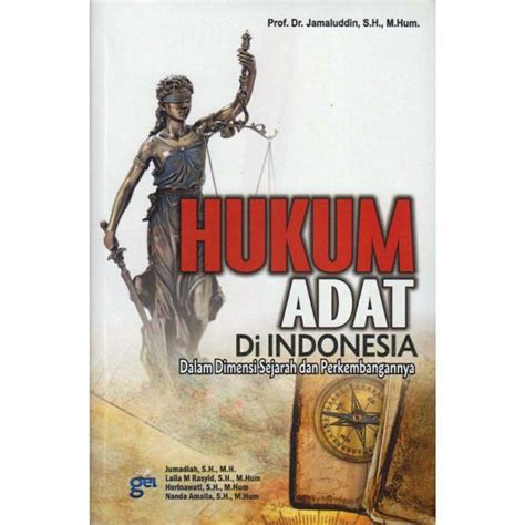 Jual Buku Hukum Adat Di Indonesia Dalam Dimensi Sejarah Dan