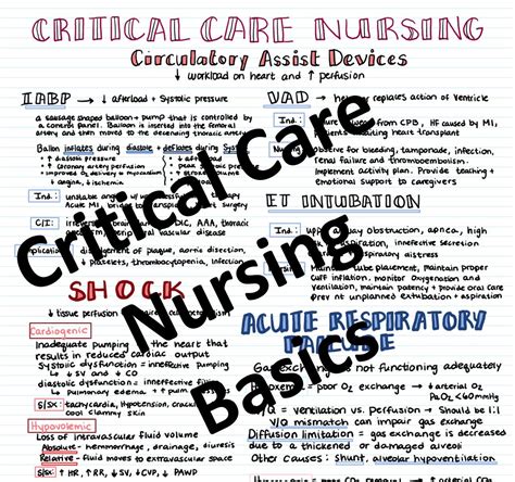 Critical Care Nursing Basics Etsy Uk