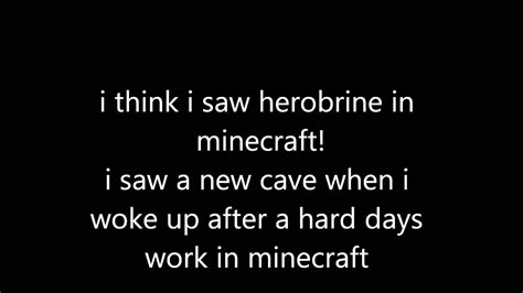 I Think I Saw Herobrine In Minecraft Youtube