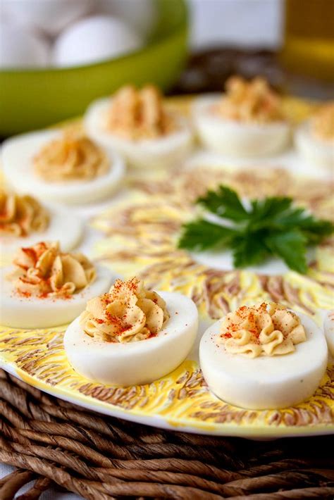 Truffled Deviled Eggs Tide And Thyme