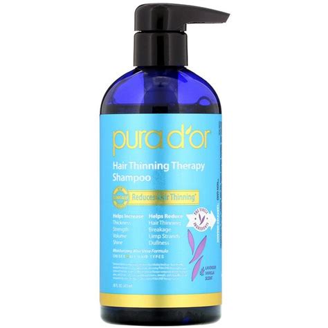 Pura Dor Hair Thinning Therapy Shampoo Lavender Vanilla 16 Fl Oz 473 Mlsingapore