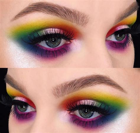 Easy Rainbow Makeup Tutorial Tutorialdandan