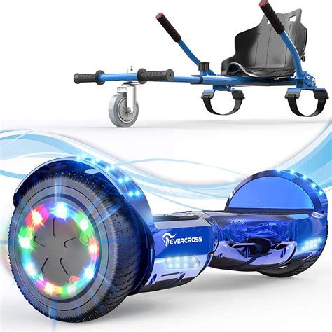 Review Evercross Hoverboard With Hovercart Seat Attachment Armchair