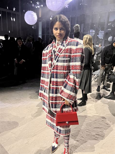 Zazie Beetz Makes Contact With Aliens At Thom Browne FW23