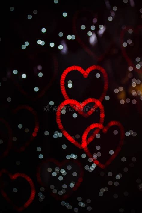 Heart Shaped Bokeh Backgrounds Stock Photo Image Of Modern Glowing