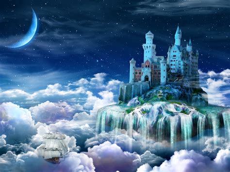 Fantasy Castle In The Clouds