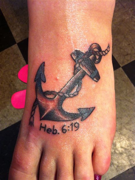 My Second Tattoo An Anchor With Hebrews 619 Hope Anchors The Soul