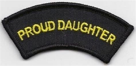 Proud Daughter Veteran Ladies Military Usa Embroidered Patch Ebay