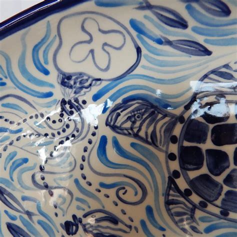 Chesapeake Bay Ceramic Serving Platter Dana Simson Design