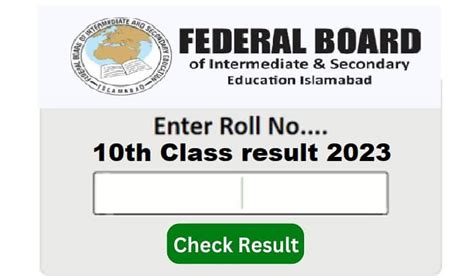 Bise Federal Board Islamabad 10th Result 2023 Fbise 10 Results 2023