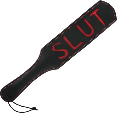 Strict Leather Leather And Suede Sandm Slut Paddle Amazonca Health